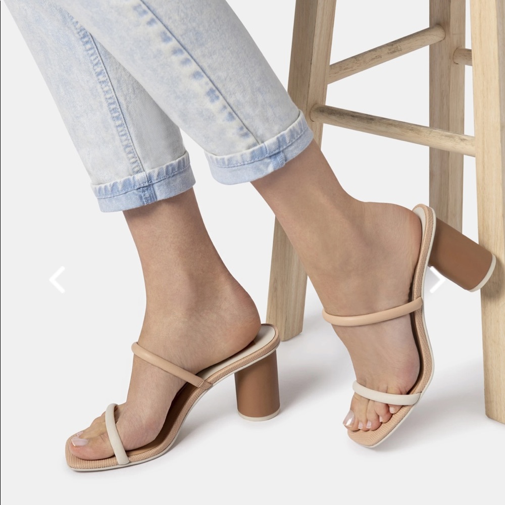 Dolce Vita Noles heels in natural white